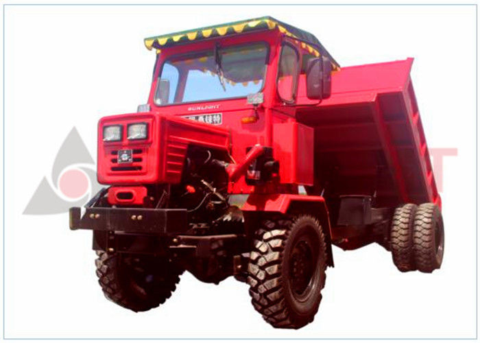 Elektronische Aanzet Gearticuleerde Kippersvrachtwagen, de Gearticuleerde Rode Kleur van de Afstandsvrachtwagen leverancier