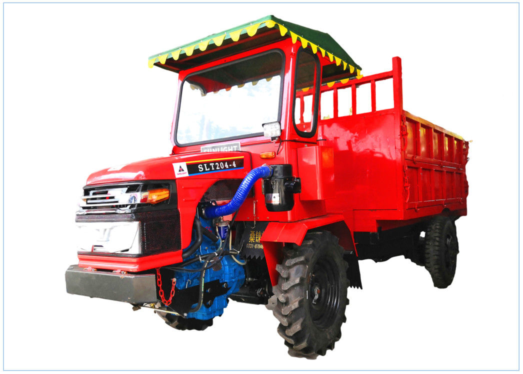Rode de Tractorkipwagen 18HP van 4WD Mini Materiële Behandeling Transportor op Berggebied leverancier