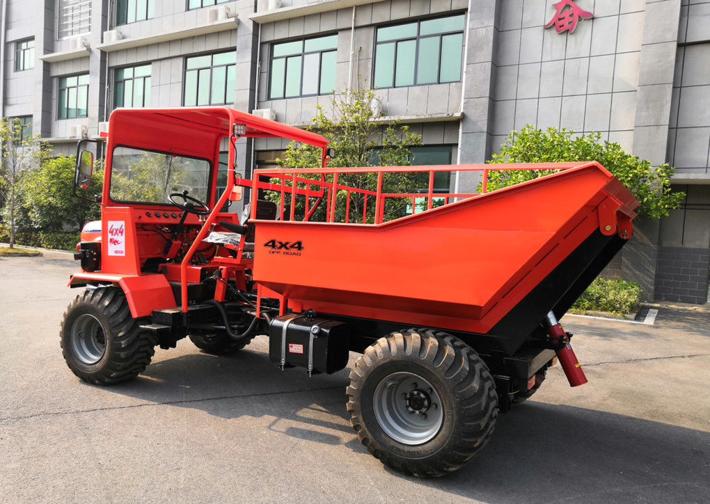 Rode Kleur 4 Gearticuleerde Chassis Volledige Hydraulische Leiding van het Ton Minilandbouwbedrijf Tractor leverancier